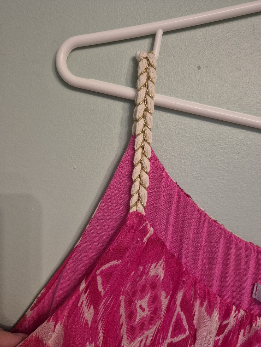 Rosemarine Women's Italian Beach Resortwear Pink Silk Blend Maxi Dress Size L - Picture 4 of 7
